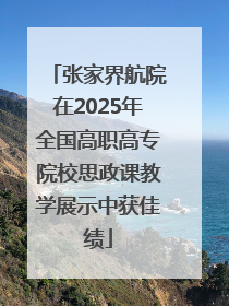 张家界航院在2025年全国高职高专院校思政课教学展示中获佳绩