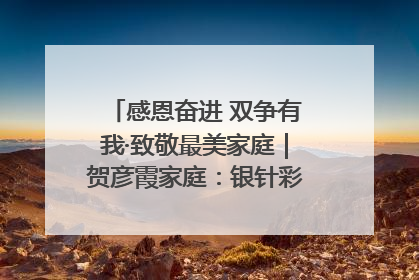 感恩奋进 双争有我·致敬最美家庭｜贺彦霞家庭：银针彩线绣出好日子