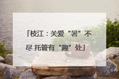 枝江：关爱“暑”不尽 托管有“趣”处