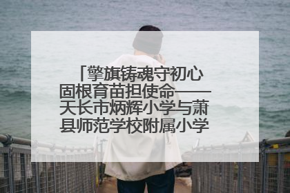 擎旗铸魂守初心 固根育苗担使命——天长市炳辉小学与萧县师范学校附属小学结对共建活动纪实