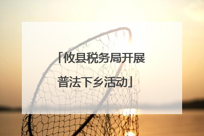 攸县税务局开展普法下乡活动