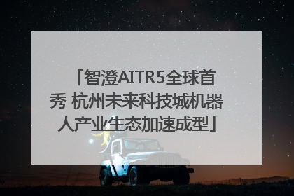 智澄AITR5全球首秀 杭州未来科技城机器人产业生态加速成型