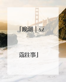 晚潮｜豆蔻往事