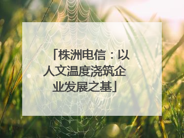 株洲电信：以人文温度浇筑企业发展之基