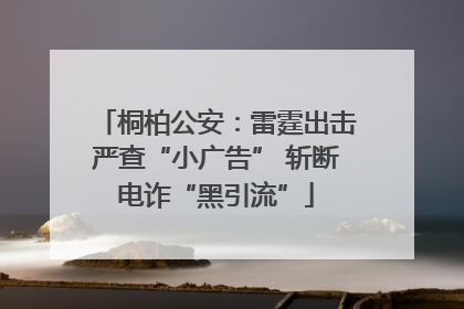 桐柏公安：雷霆出击严查“小广告” 斩断电诈“黑引流”
