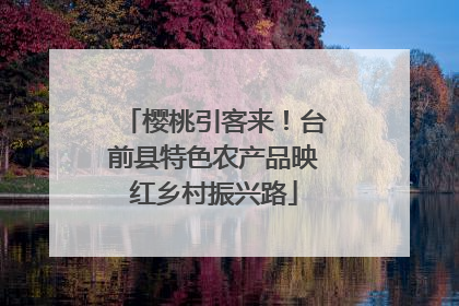 樱桃引客来!台前县特色农产品映红乡村振兴路