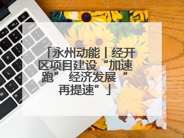 永州动能丨经开区项目建设“加速跑” 经济发展“再提速”