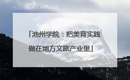 池州学院：把美育实践做在地方文旅产业里