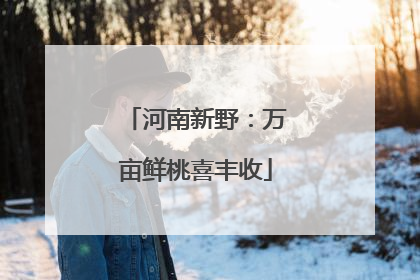 河南新野：万亩鲜桃喜丰收