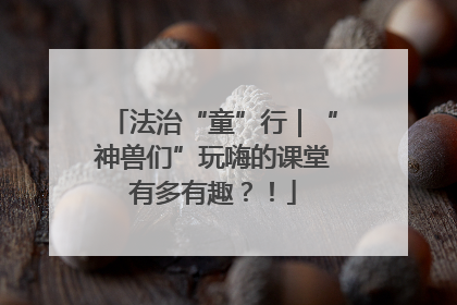 法治“童”行｜“神兽们”玩嗨的课堂有多有趣？！