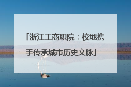 浙江工商职院：校地携手传承城市历史文脉