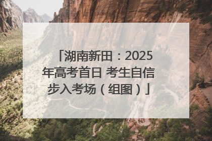 湖南新田：2025年高考首日 考生自信步入考场（组图）