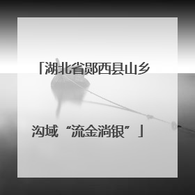 湖北省郧西县山乡沟域“流金淌银”