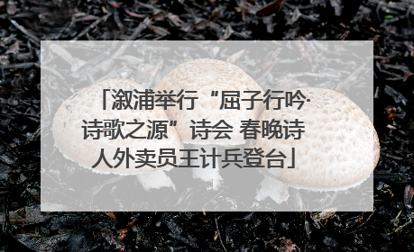 溆浦举行“屈子行吟·诗歌之源”诗会 春晚诗人外卖员王计兵登台