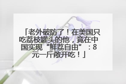 老外破防了！在美国只吃荔枝罐头的他，竟在中国实现“鲜荔自由”：8元一斤敞开吃！