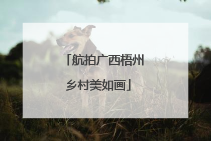 航拍广西梧州乡村美如画
