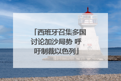西班牙召集多国讨论加沙局势 呼吁制裁以色列