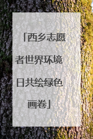西乡志愿者世界环境日共绘绿色画卷