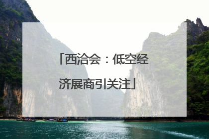 西洽会：低空经济展商引关注