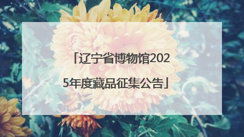 辽宁省博物馆2025年度藏品征集公告