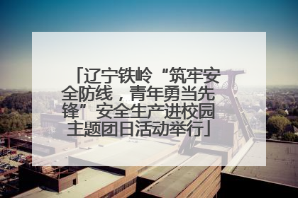 辽宁铁岭“筑牢安全防线，青年勇当先锋”安全生产进校园主题团日活动举行