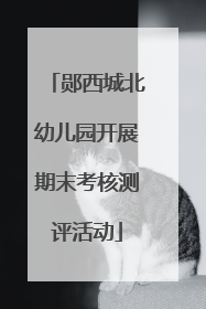 郧西城北幼儿园开展期末考核测评活动