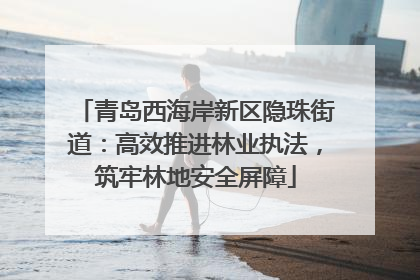 青岛西海岸新区隐珠街道：高效推进林业执法，筑牢林地安全屏障