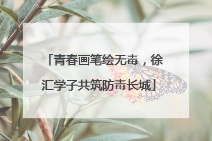 青春画笔绘无毒，徐汇学子共筑防毒长城