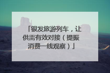 银发旅游列车，让供需有效对接（提振消费一线观察）