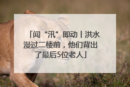 闻“汛”即动丨洪水漫过二楼前，他们背出了最后5位老人
