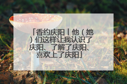 香约庆阳丨他（她）们这样让我认识了庆阳、了解了庆阳、喜欢上了庆阳