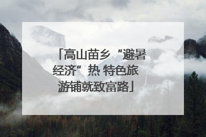 高山苗乡“避暑经济”热 特色旅游铺就致富路
