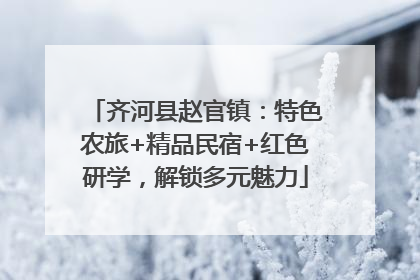 齐河县赵官镇：特色农旅+精品民宿+红色研学，解锁多元魅力