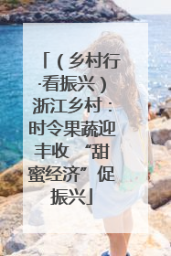 （乡村行·看振兴）浙江乡村：时令果蔬迎丰收 “甜蜜经济”促振兴