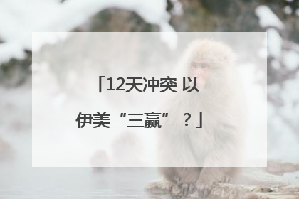 12天冲突 以伊美“三赢”？