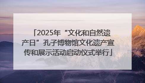 2025年“文化和自然遗产日”孔子博物馆文化遗产宣传和展示活动启动仪式举行