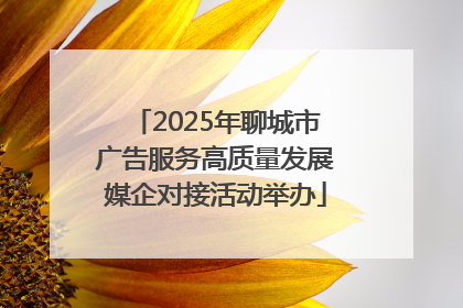 2025年聊城市广告服务高质量发展媒企对接活动举办