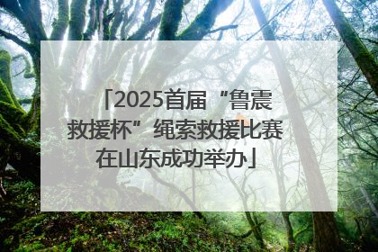 2025首届“鲁震救援杯”绳索救援比赛在山东成功举办