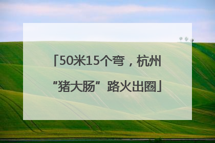 50米15个弯，杭州“猪大肠”路火出圈