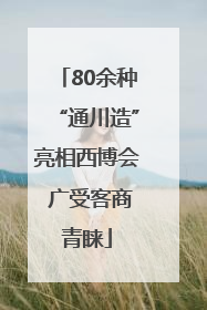 80余种“通川造”亮相西博会 广受客商青睐