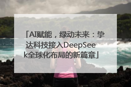 AI赋能，绿动未来：挚达科技接入DeepSeek全球化布局的新篇章