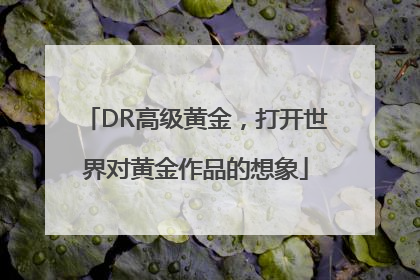 DR高级黄金，打开世界对黄金作品的想象